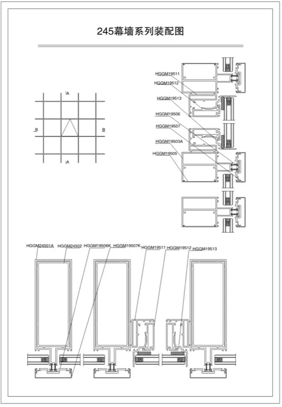 245 Exposed-Frame Thermal-Break Curtain Wall Series