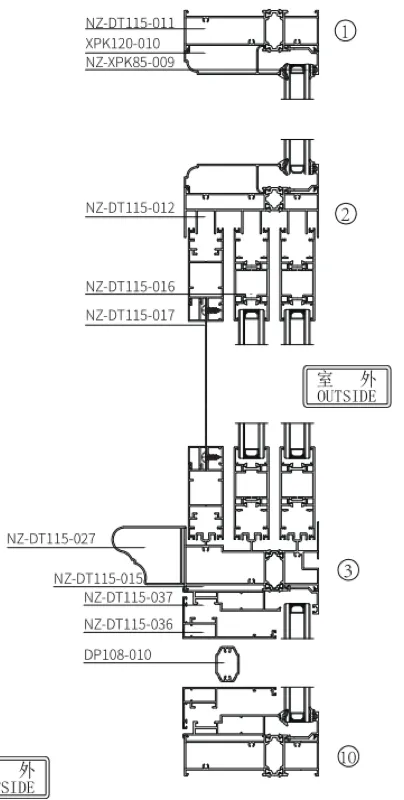 NZ-115 Thermal Break Sliding Window Series