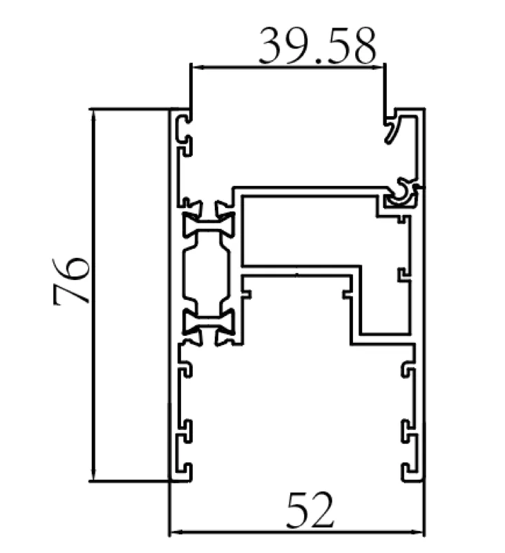 130 Heavy-Duty Sliding Door Series Profile
