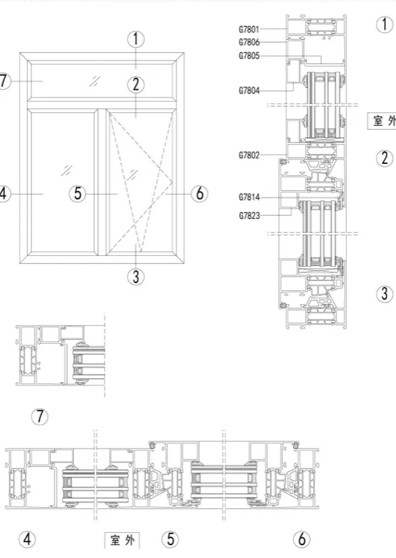 G78 Series Thermal-Break Casement Window