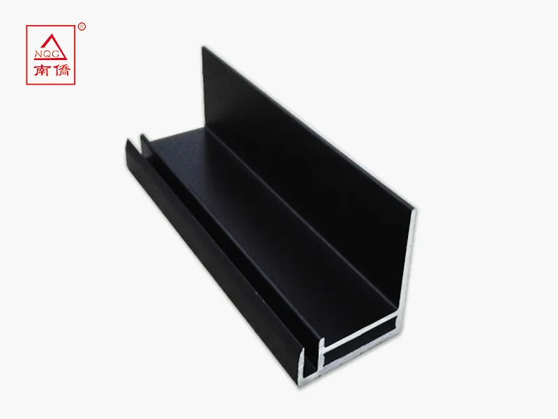 Black Solar PV Aluminum Alloy Frame Profile