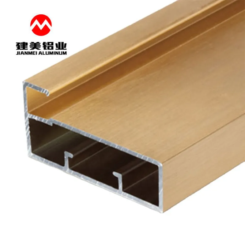 Anodized Glass-Front Cabinet Door Frame Profile