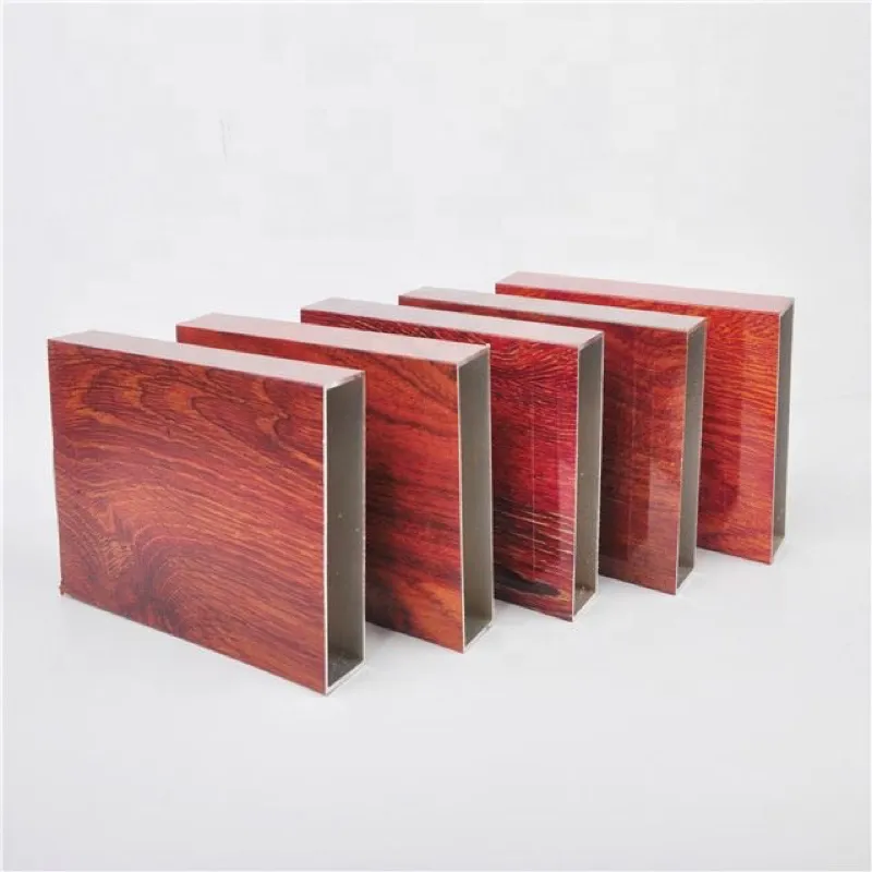 3D Wood Grain Aluminum Profile Style 2
