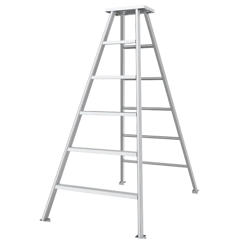 Aluminum alloy four-leg garden ladder